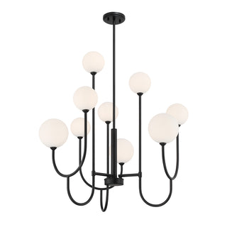 Chester 9-Light Chandelier in Matte Black
