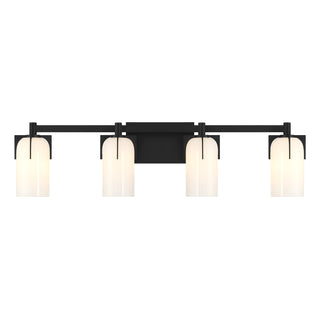 Caldwell 4-Light Bathroom Vanity Light in Matte Black