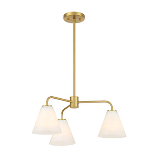 Blair 3-Light Chandelier in Warm Brass