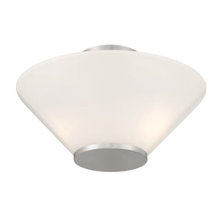 Blair 3-Light Convertible Semi-Flush or Pendant in Satin Nickel