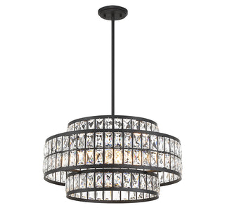 Renzo 4-Light Pendant in Matte Black
