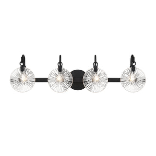 Addison 4-Light Bathroom Vanity Light in Matte Black