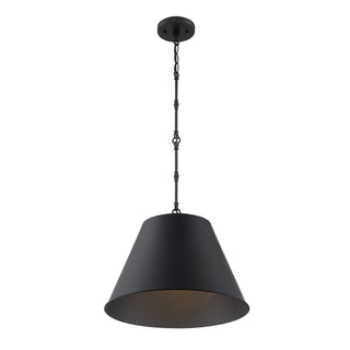 Alden 1-Light Pendant in Matte Black