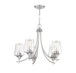 Octave 5-Light Chandelier in Satin Nickel