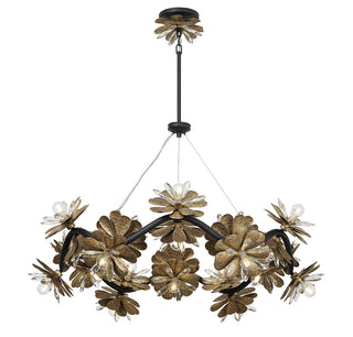 Giselle 24-Light Chandelier in Delphine