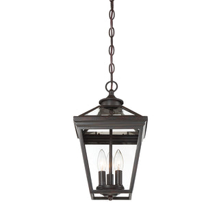 Ellijay 3-Light Outdoor Hanging Lantern in English Bronze