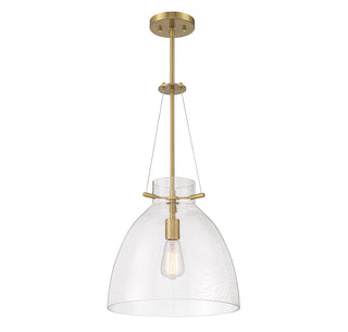 Foster 1-Light Pendant in Warm Brass