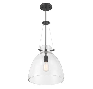 Foster 1-Light Pendant in Matte Black