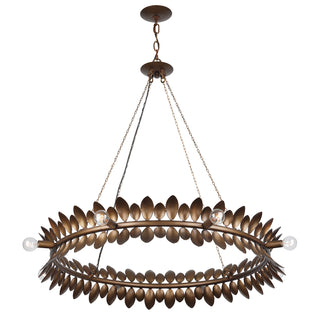 Heiress 8-Light Chandelier in Patinated Bronze by Breegan Jane
