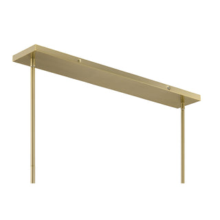 Baldwin 8-Light Linear Chandelier in Noble Brass
