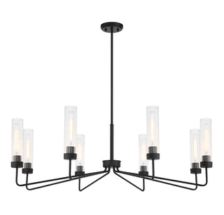 Baker 8-Light Chandelier in Matte Black