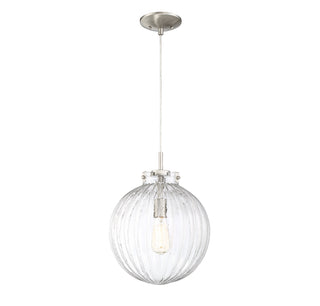1-Light Mini Pendant in Brushed Nickel