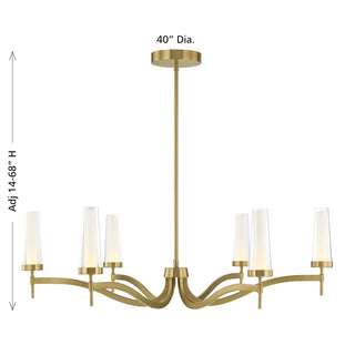 Butler 6-Light Chandelier in Warm Brass