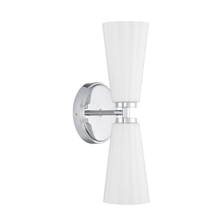 2-Light Wall Sconce in Chrome