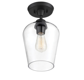 Octave 1-Light Ceiling Light in Black