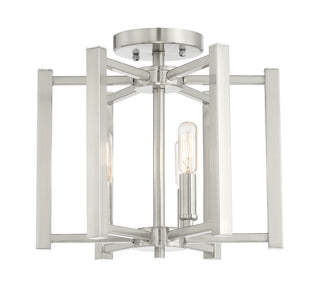Benson 3-Light Ceiling Light in Satin Nickel