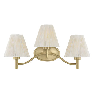 Rosa 3-Light Bathroom Vanity Light in Noble Brass by Breegan Jane