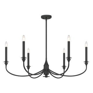 Coventry 6-Light Chandelier in Matte Black