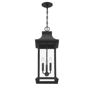 Hancock 3-Light Outdoor Hanging Lantern in Matte Black