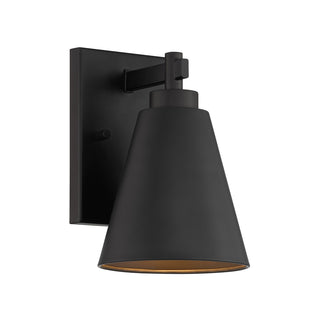 Ryder 1-Light Outdoor Wall Lantern in Matte Black