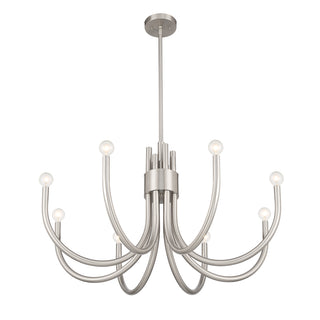 Sorrento 8-Light Chandelier in Satin Nickel