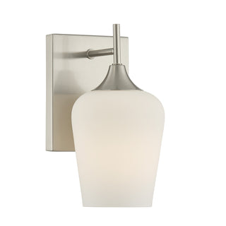 Octave 1-Light Wall Sconce in Satin Nickel