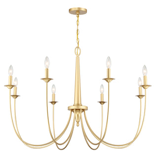 Stonecrest 8-Light Chandelier in French Gold