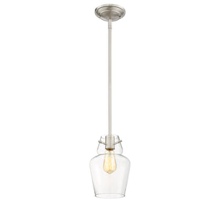 Vintage 1-Light Mini-Pendant in Satin Nickel