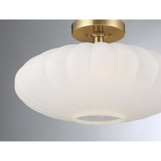 1-Light Ceiling Light in Natural Brass