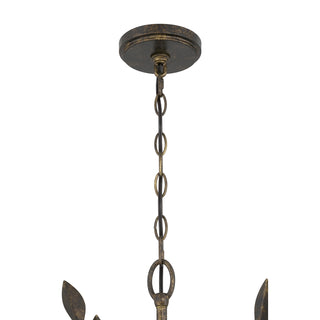Laska 5-Light Chandelier in Enchanted Bronze by Breegan Jane