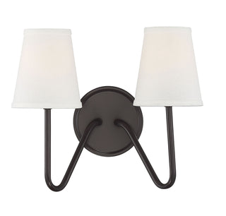 2-Light Wall Sconce in Oil Rubbed Bronze