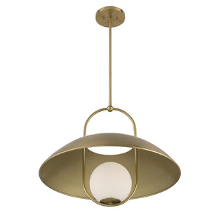 Lehigh 1-Light Pendant in Warm Brass