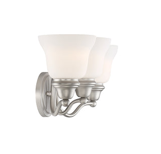 Yates 3-Light Bathroom Vanity Light in Pewter