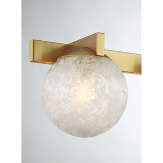 Darien 3-Light Bathroom Vanity Light in Warm Brass