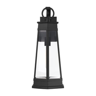 Payne 1-Light Outdoor Wall Lantern in Matte Black