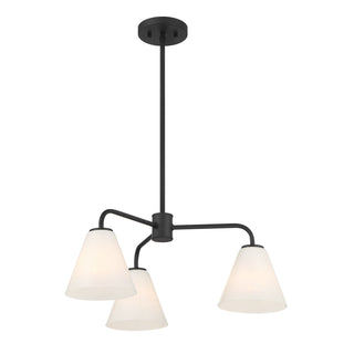 Blair 3-Light Chandelier in Matte Black