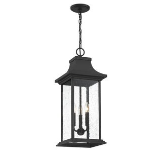 Hancock 3-Light Outdoor Hanging Lantern in Matte Black
