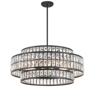 Renzo 6-Light Pendant in Matte Black