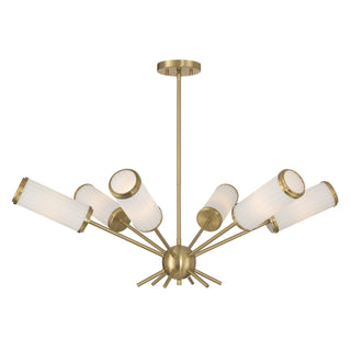 Denison 6-Light Chandelier in Warm Brass by Dann Foley