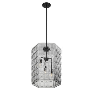 Reddick 3-Light Pendant in Matte Black