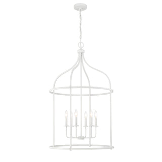 Brookstone 6-Light Pendant in Bisque White