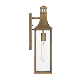 Lancaster 1-Light Outdoor Wall Lantern in Atlas Bronze