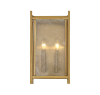Jacobs 2-Light Wall Sconce in Warm Brass