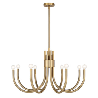 Sorrento 8-Light Chandelier in Noble Brass