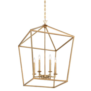 Townsend 6-Light Pendant in Warm Brass