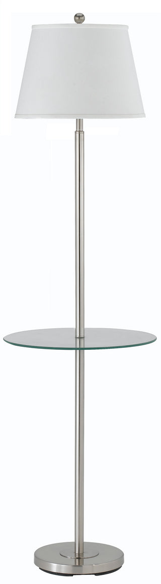 150W Andros Metal Floor Lamp W/Glass Tray