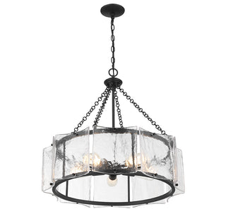 Genry 5-Light Pendant in Matte Black
