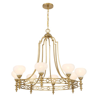 Allston 8-Light Chandelier in Warm Brass
