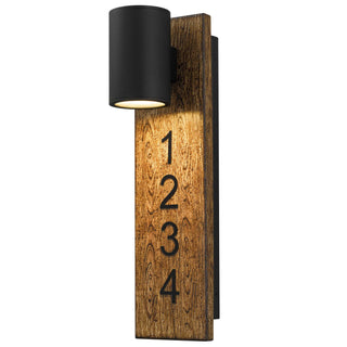 Woodone Wall Sconce  Sand Black