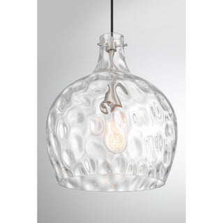 1-Light Pendant in Brushed Nickel